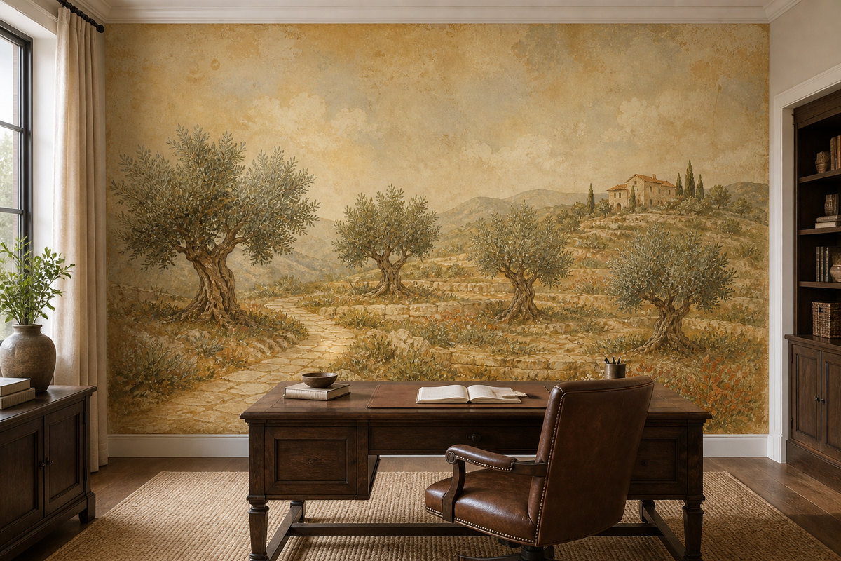 Olive Grove Wallpaper Mural product view