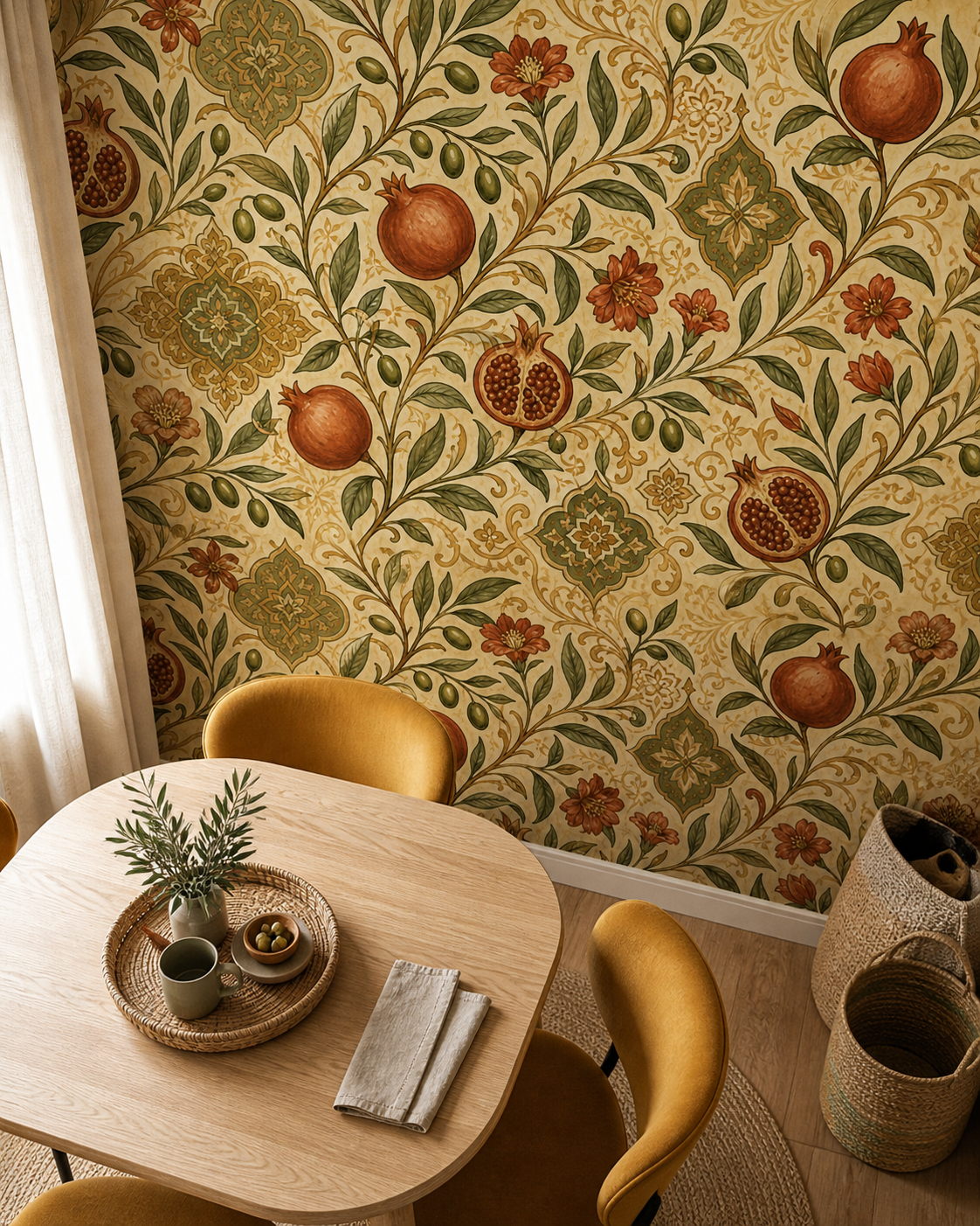 Olive Design Wallpaper Mural product view