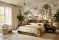 Warm Green Prehistoric Adventure Wallpaper Mural