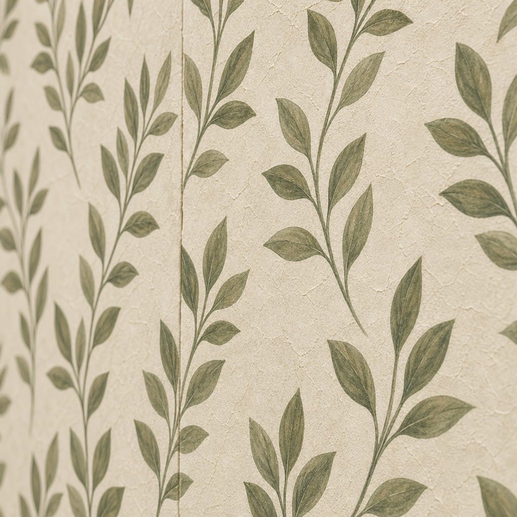 Olive Leaf Sprig Wallpaper Mural product view