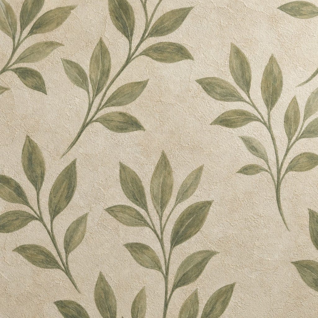 Olive Leaf Sprig Wallpaper Mural product view