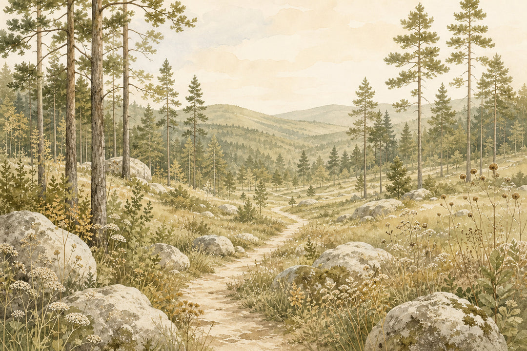 Olive Pine Wallpaper Mural product view