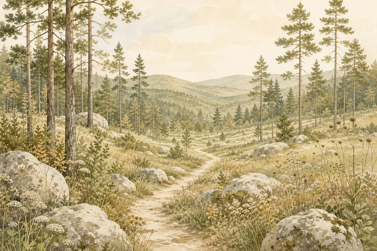 Olive Pine Wallpaper Mural product view