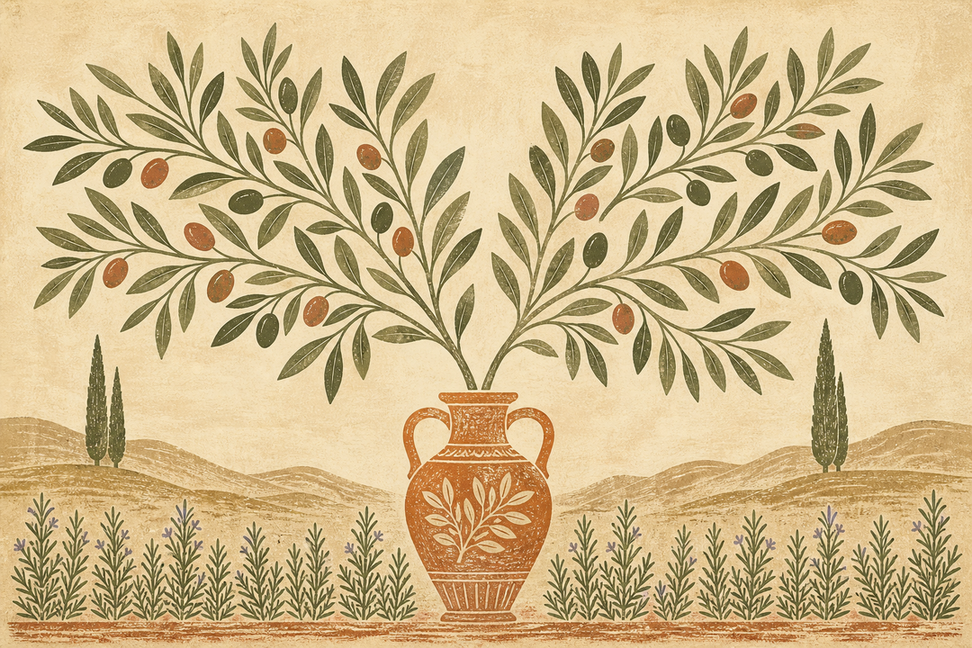 Olive Rosemary Wallpaper Mural product view