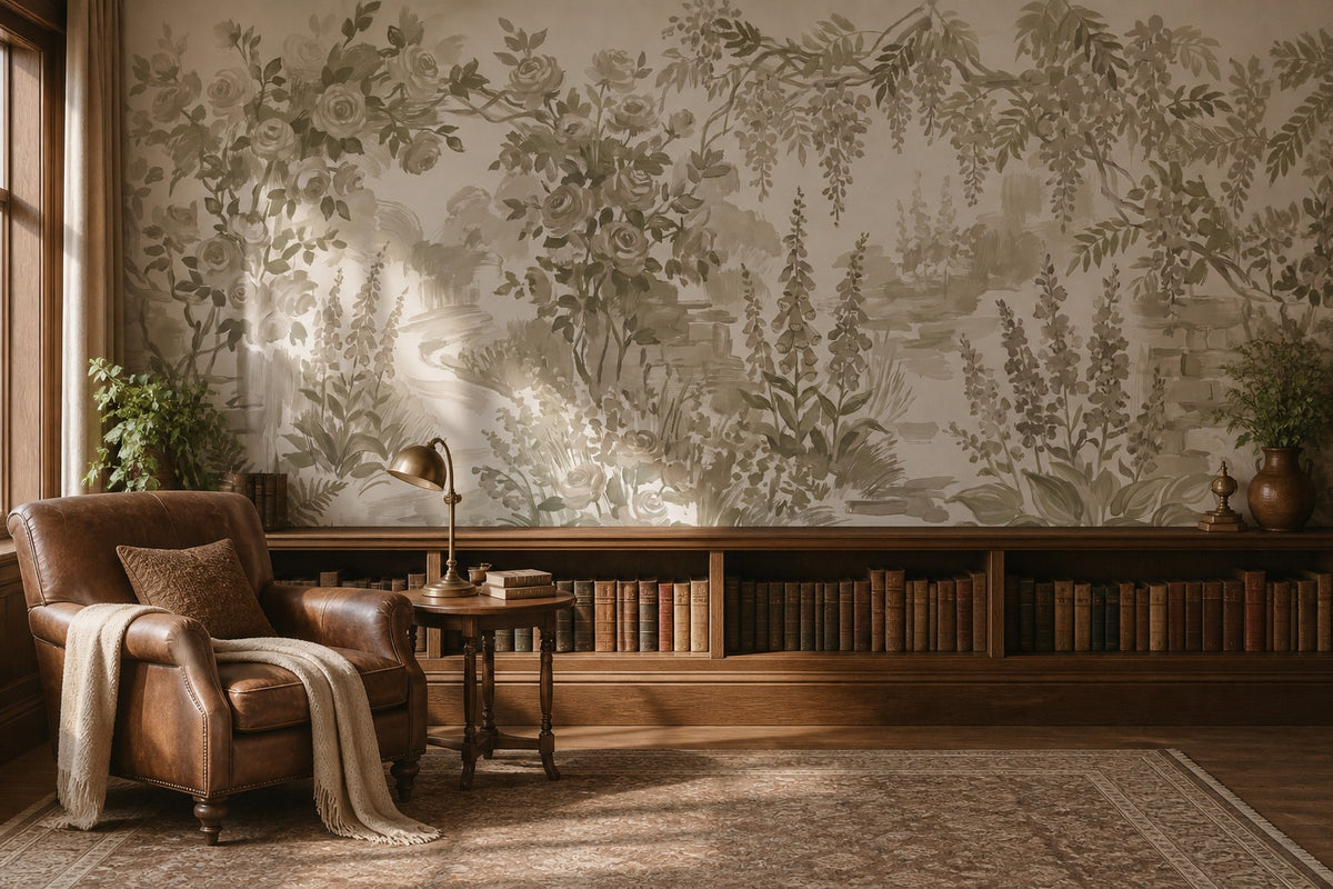 olive vintage jungle wallpaper library custom peel and stick non woven vinyl removable
