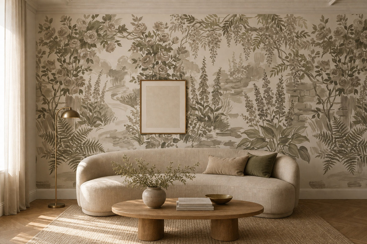 olive vintage jungle wallpaper living custom self adhesive non woven vinyl removable