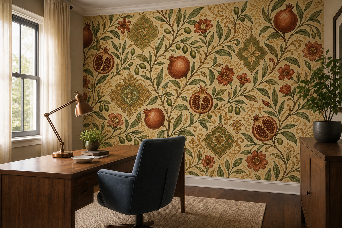 Olive Design Wallpaper Mural product view