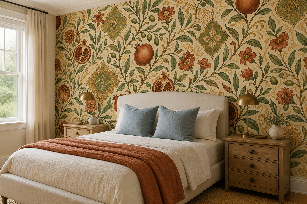 Olive Design Wallpaper Mural product view