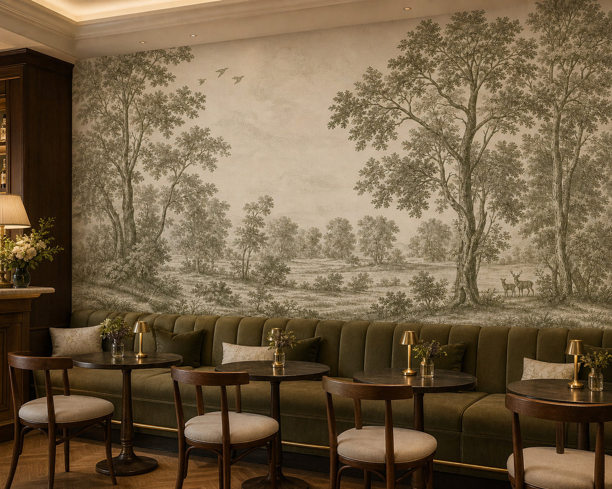 Olive Design Wallpaper Mural product view