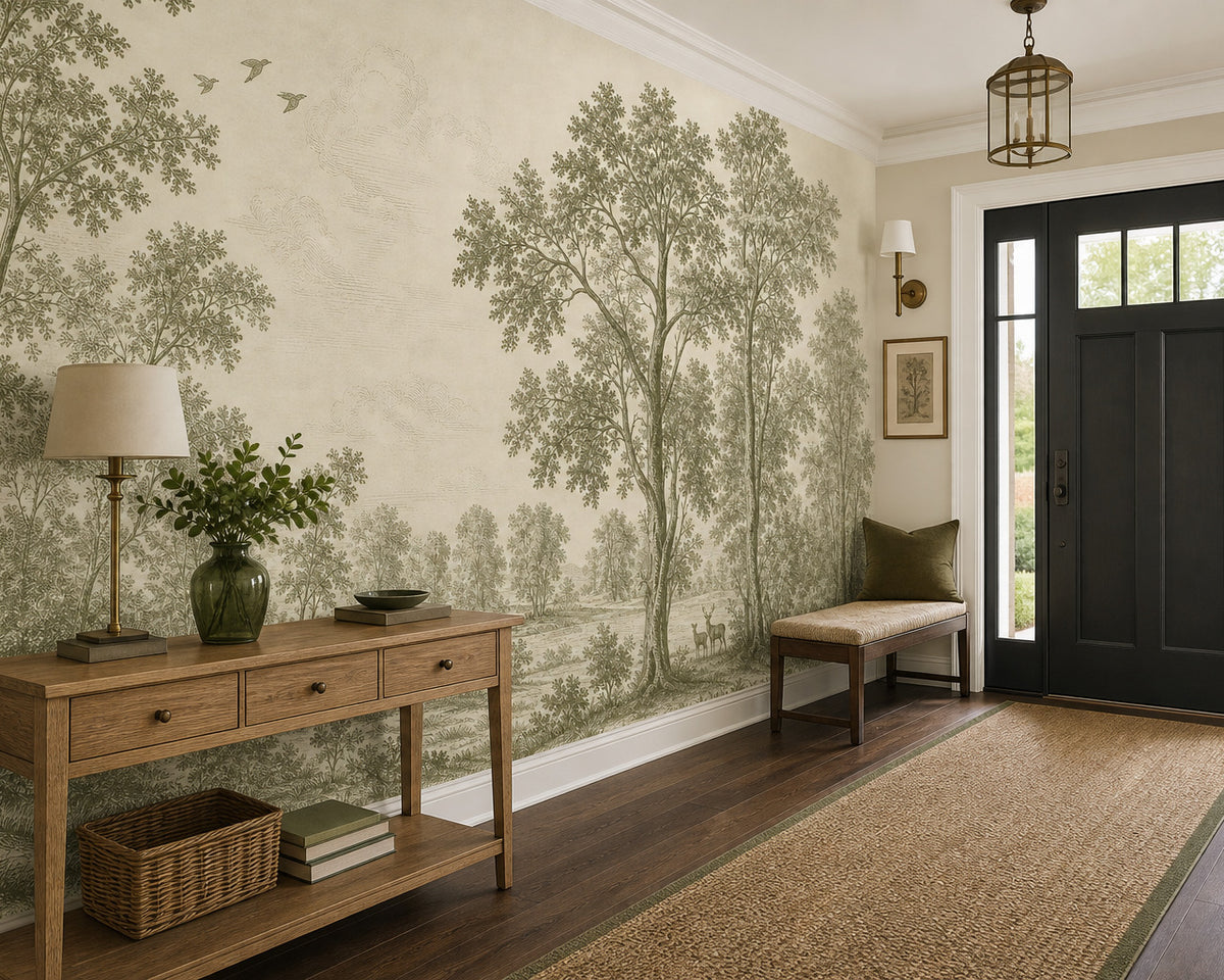 Olive Design Wallpaper Mural product view