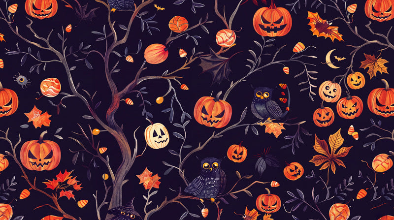 orange pumpkins home custom self adhesive removable non woven vinyl wallpaper mural sm