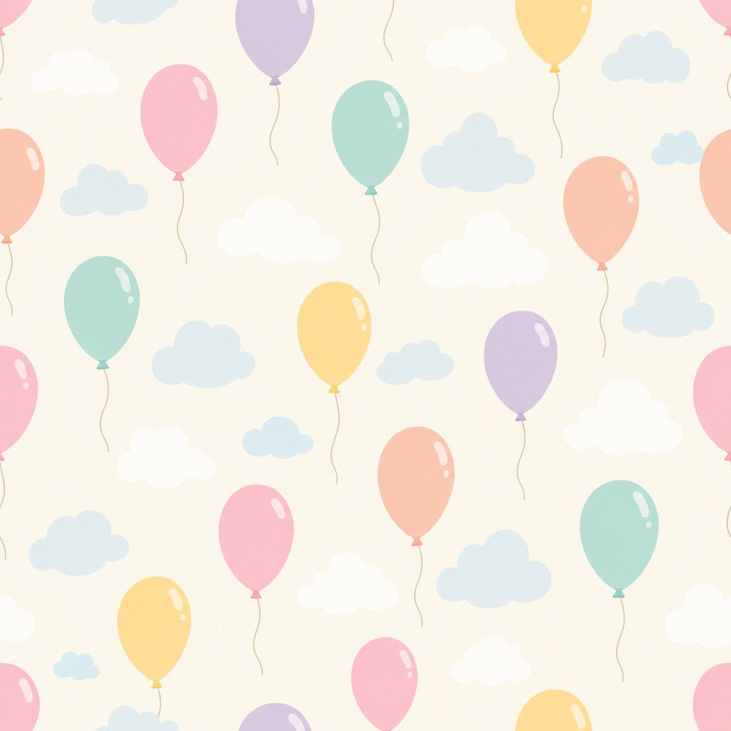Pastel Balloon Wallpaper Mural