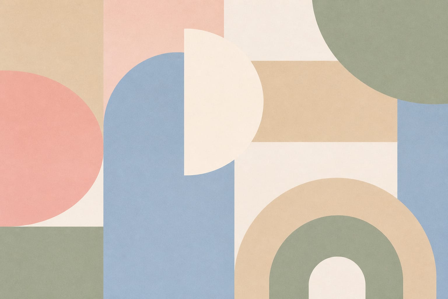 Pastel Block Wallpaper Mural