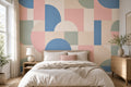 Pastel Block Wallpaper Mural