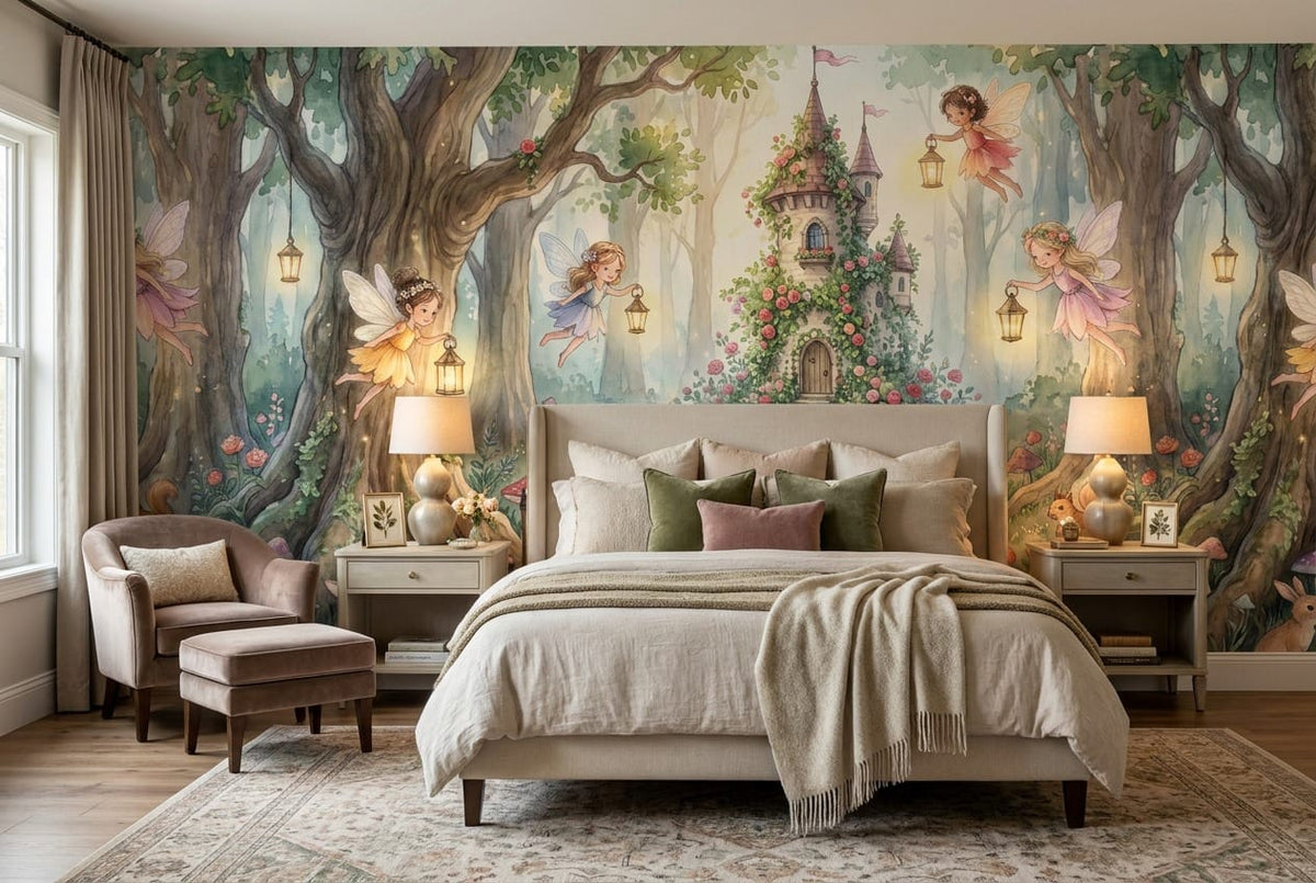 Fairy Castle Woodland Wallpaper Mural