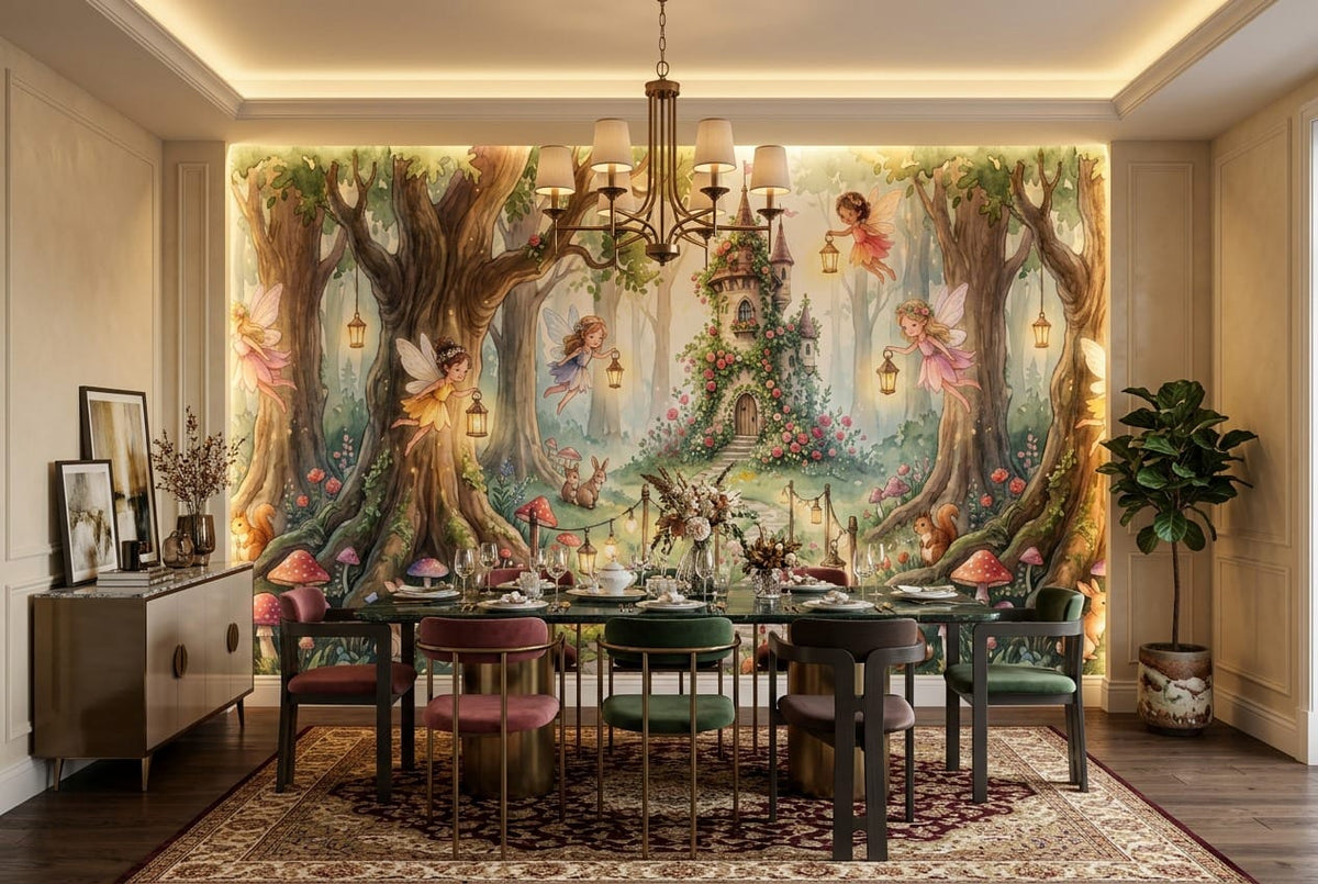 Fairy Castle Woodland Wallpaper Mural