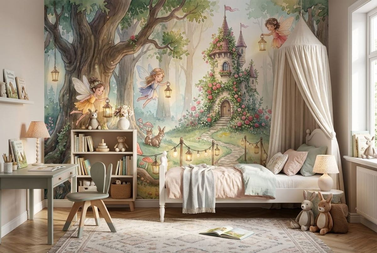 Fairy Castle Woodland Wallpaper Mural