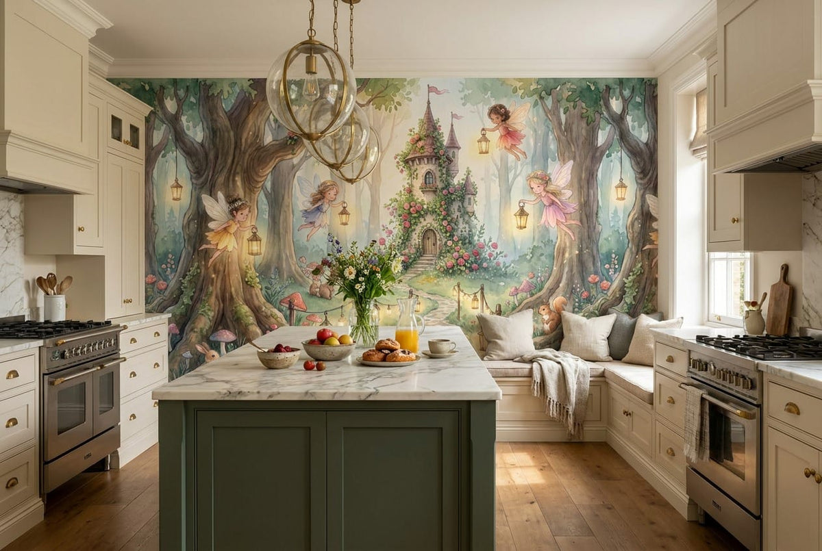 Fairy Castle Woodland Wallpaper Mural