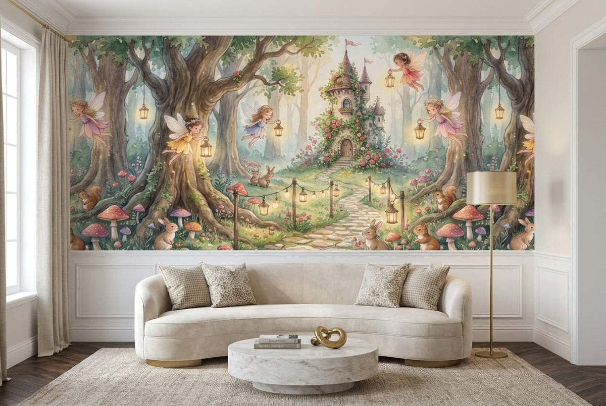 Fairy Castle Woodland Wallpaper Mural