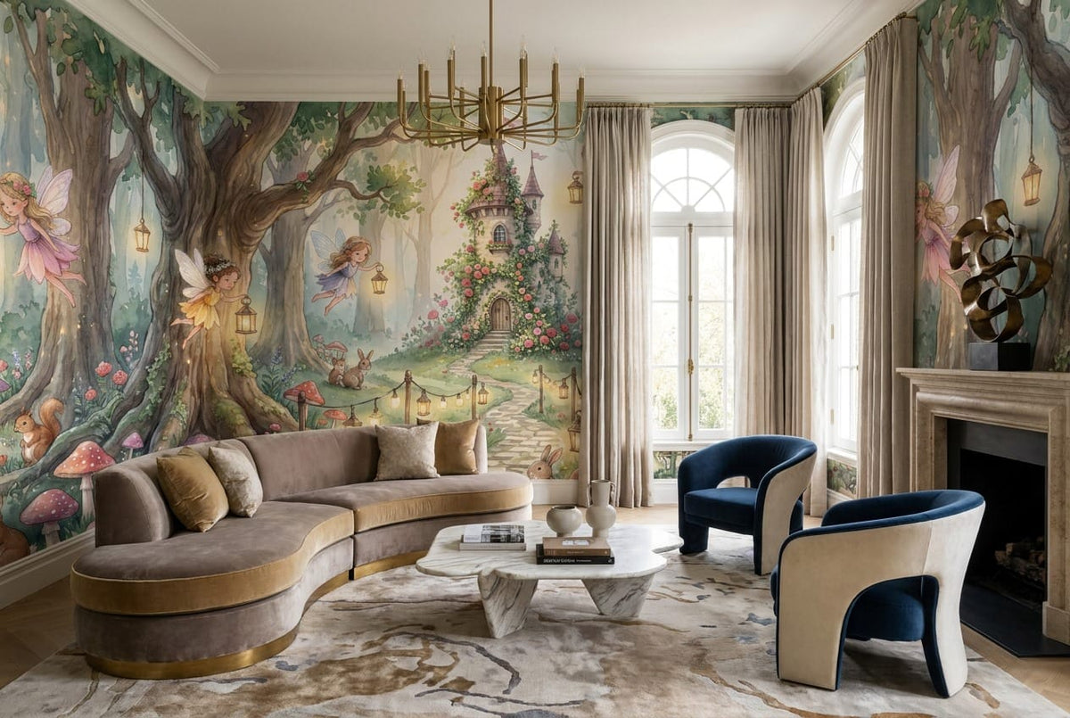 Fairy Castle Woodland Wallpaper Mural