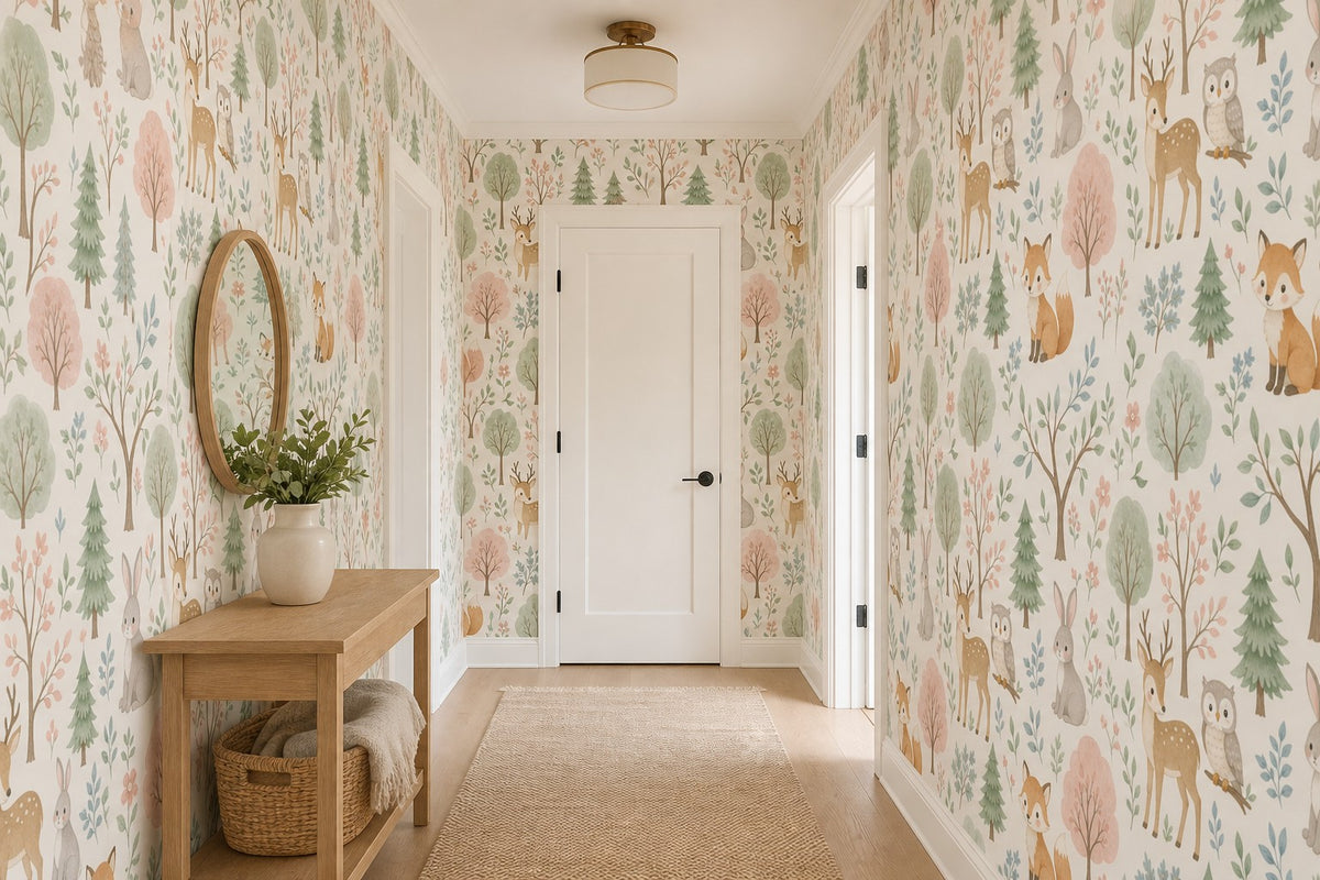 Pastel Forest Wallpaper Mural product view