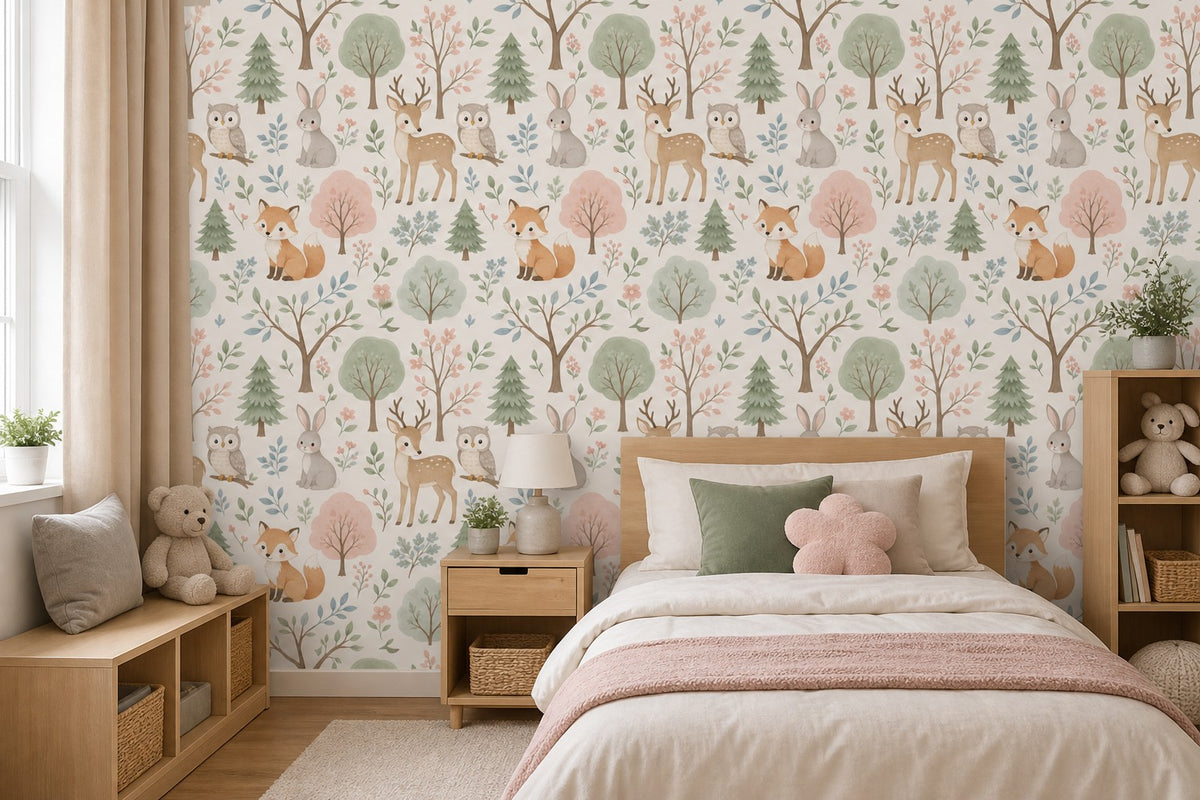 Pastel Forest Wallpaper Mural product view