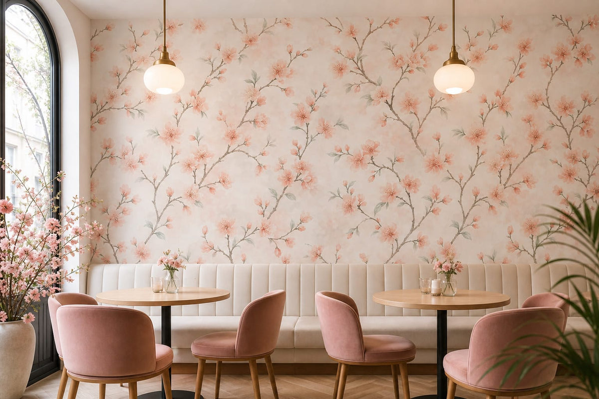 Peach Blossom Wallpaper Mural product view