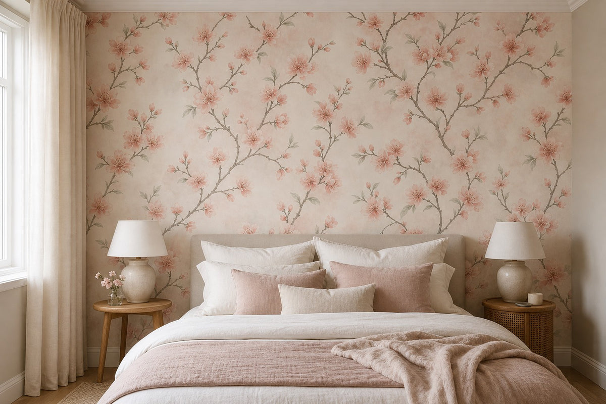 Peach Blossom Wallpaper Mural product view