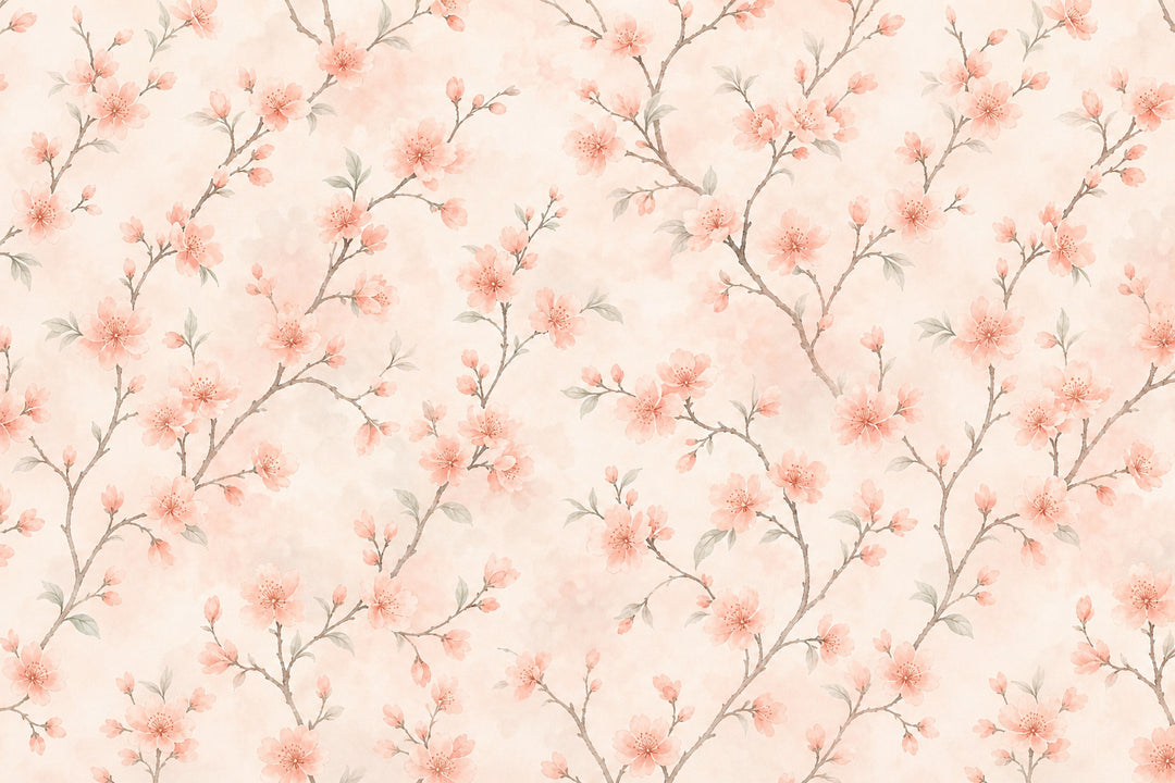 Peach Blossom Wallpaper Mural product view