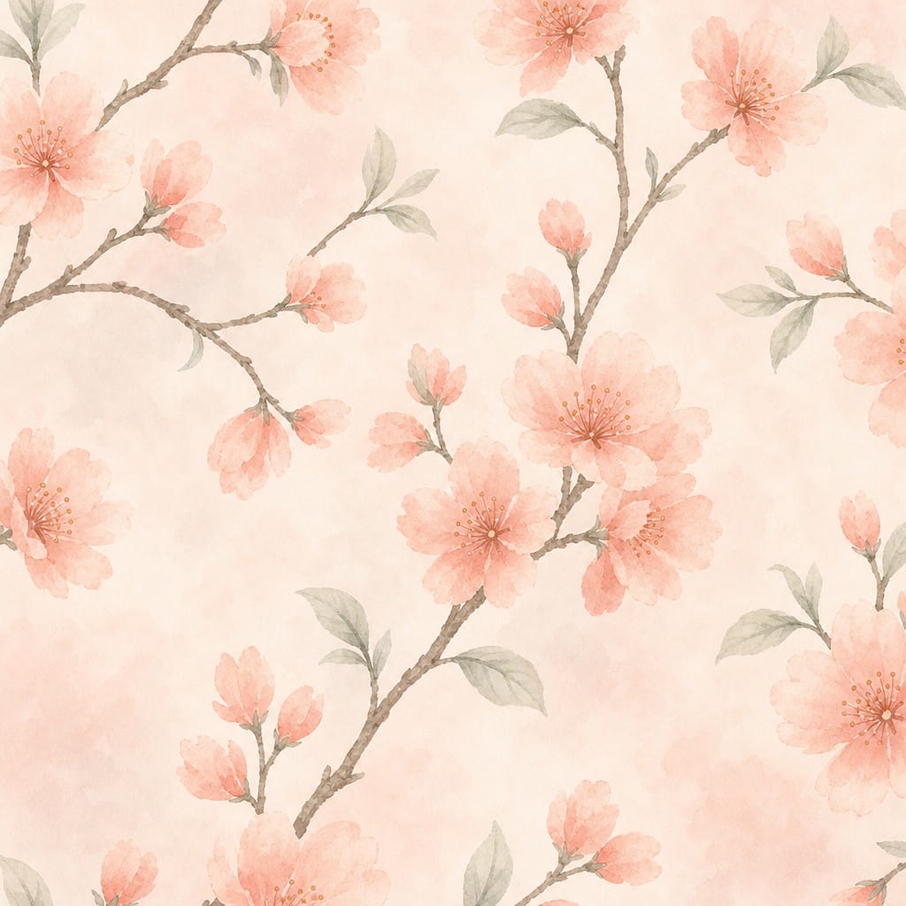 Peach Blossom Wallpaper Mural product view