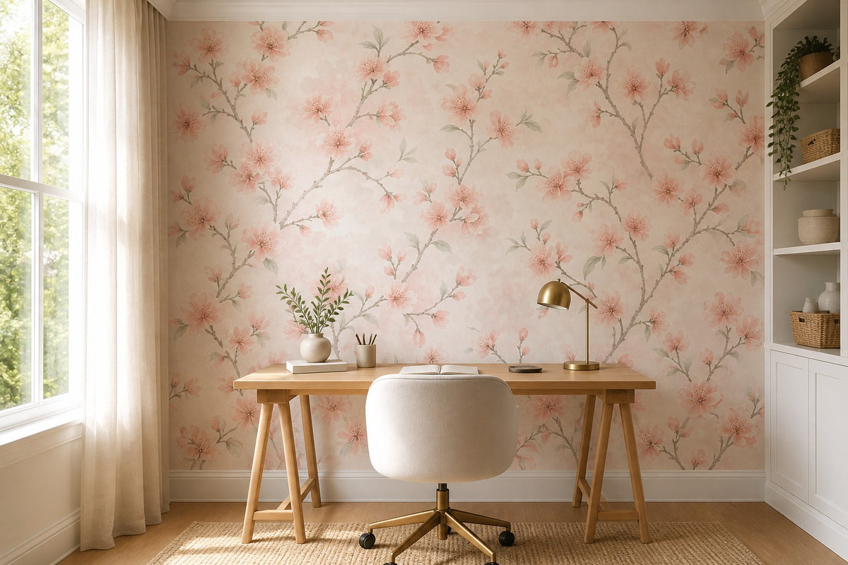 Peach Blossom Wallpaper Mural product view