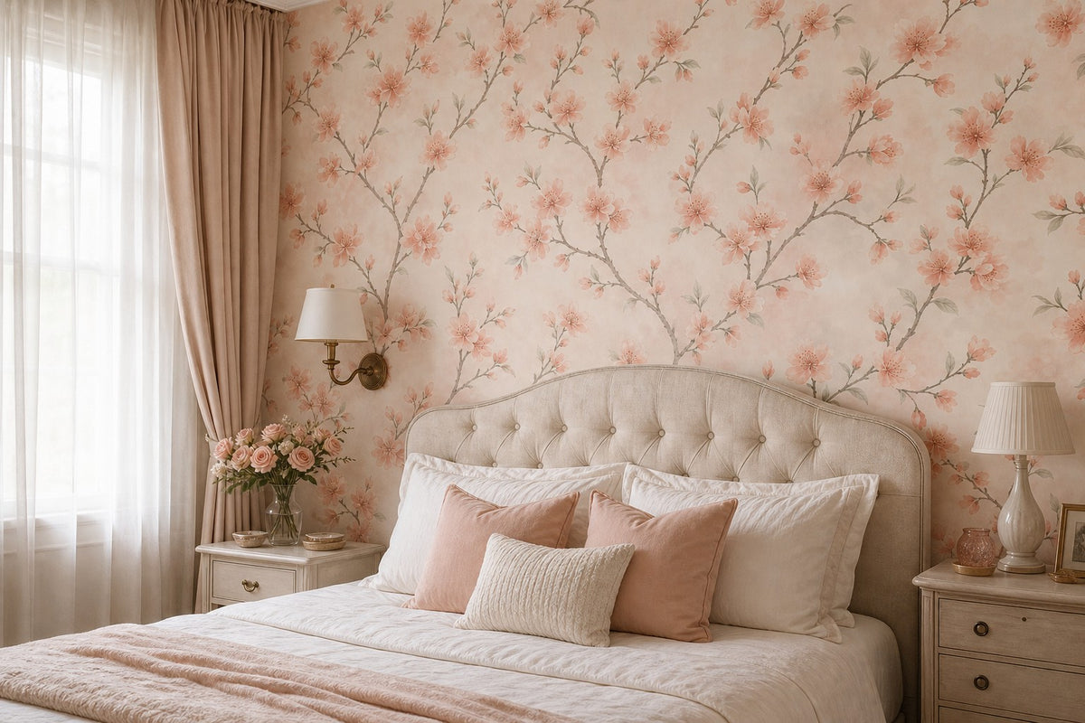 Peach Blossom Wallpaper Mural product view