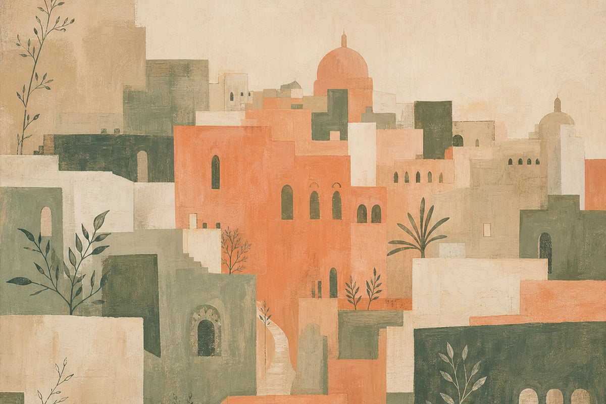 Peach City Wallpaper Mural product view
