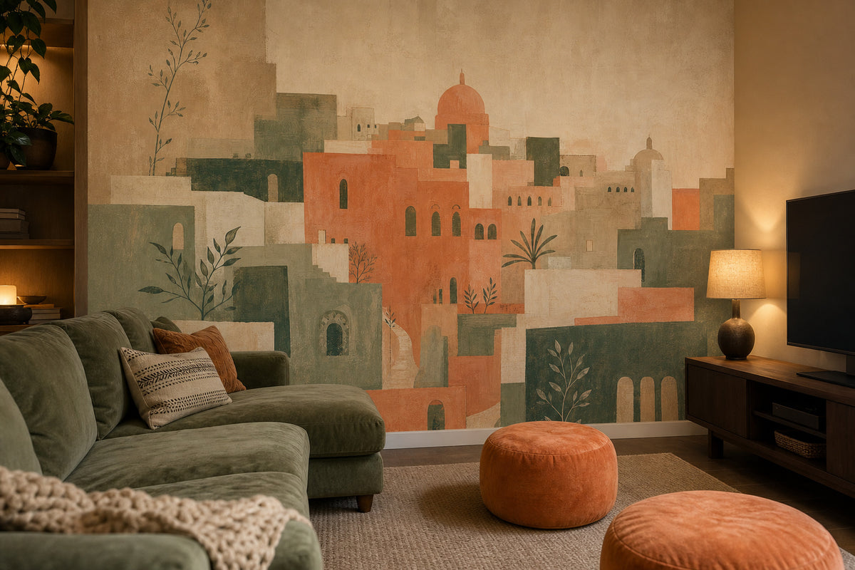 Peach City Wallpaper Mural product view