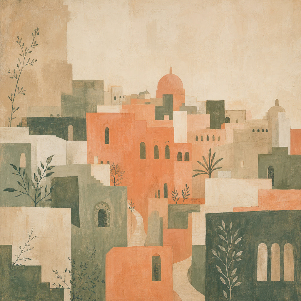 Peach City Wallpaper Mural product view