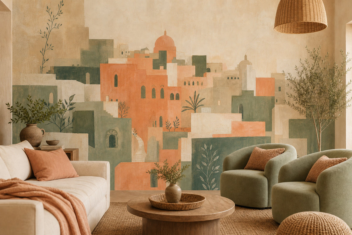 Peach City Wallpaper Mural product view