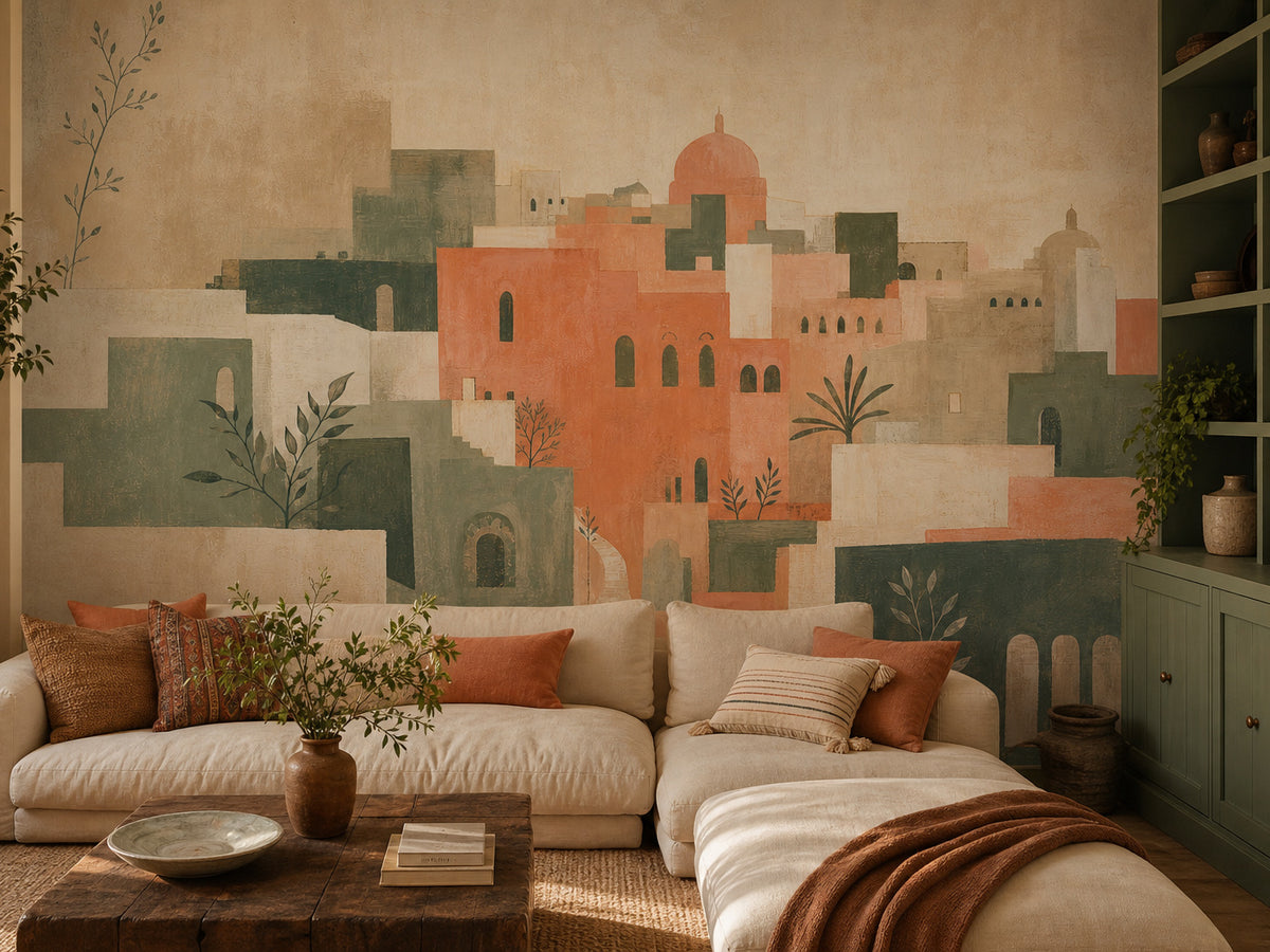 Peach City Wallpaper Mural product view