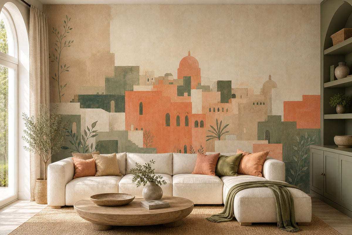 Peach City Wallpaper Mural product view