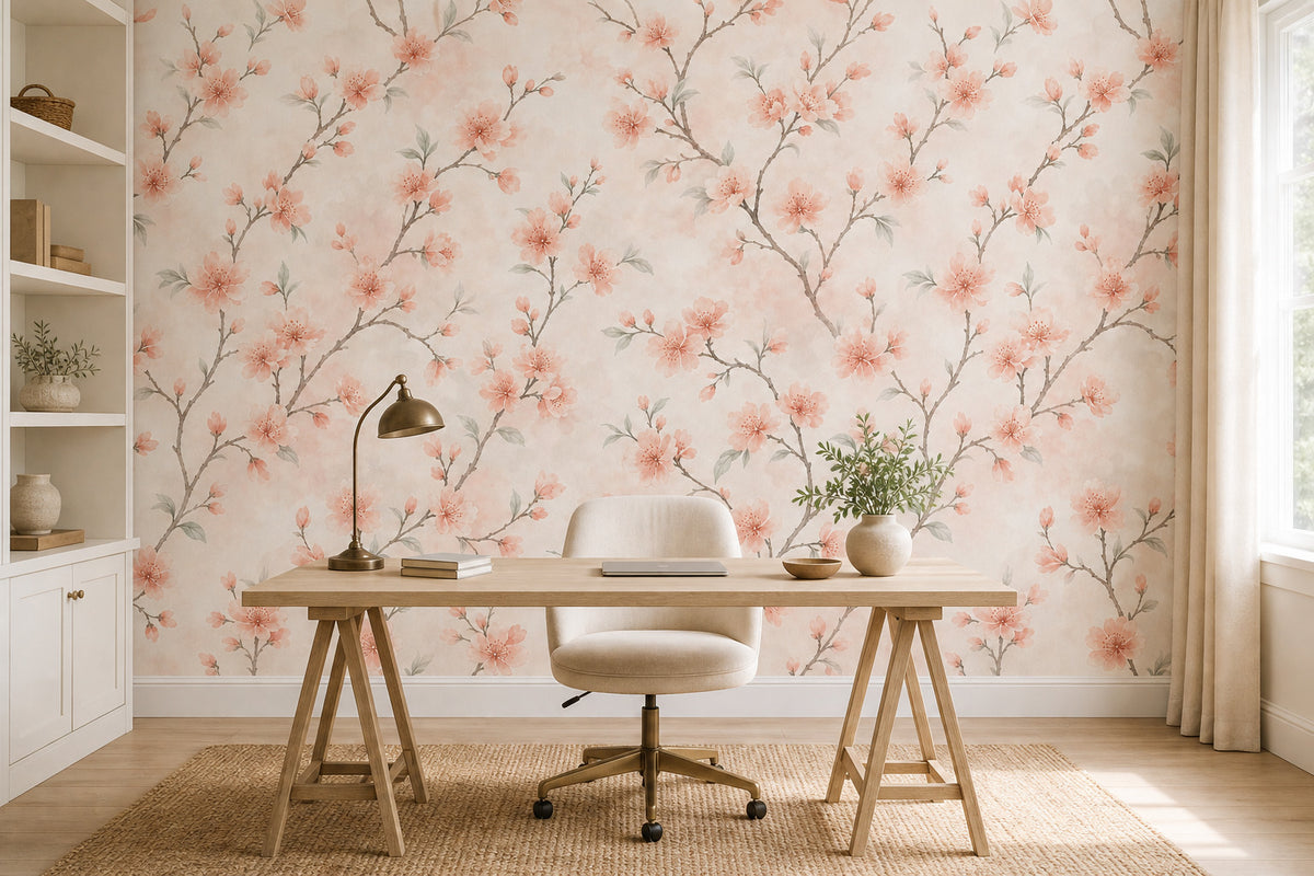 Peach Blossom Wallpaper Mural product view