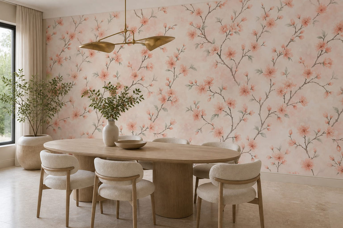 Peach Blossom Wallpaper Mural product view