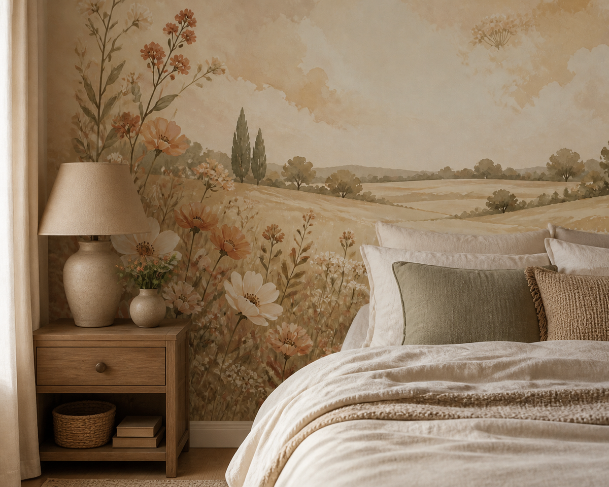 Peach Design Wallpaper Mural product view