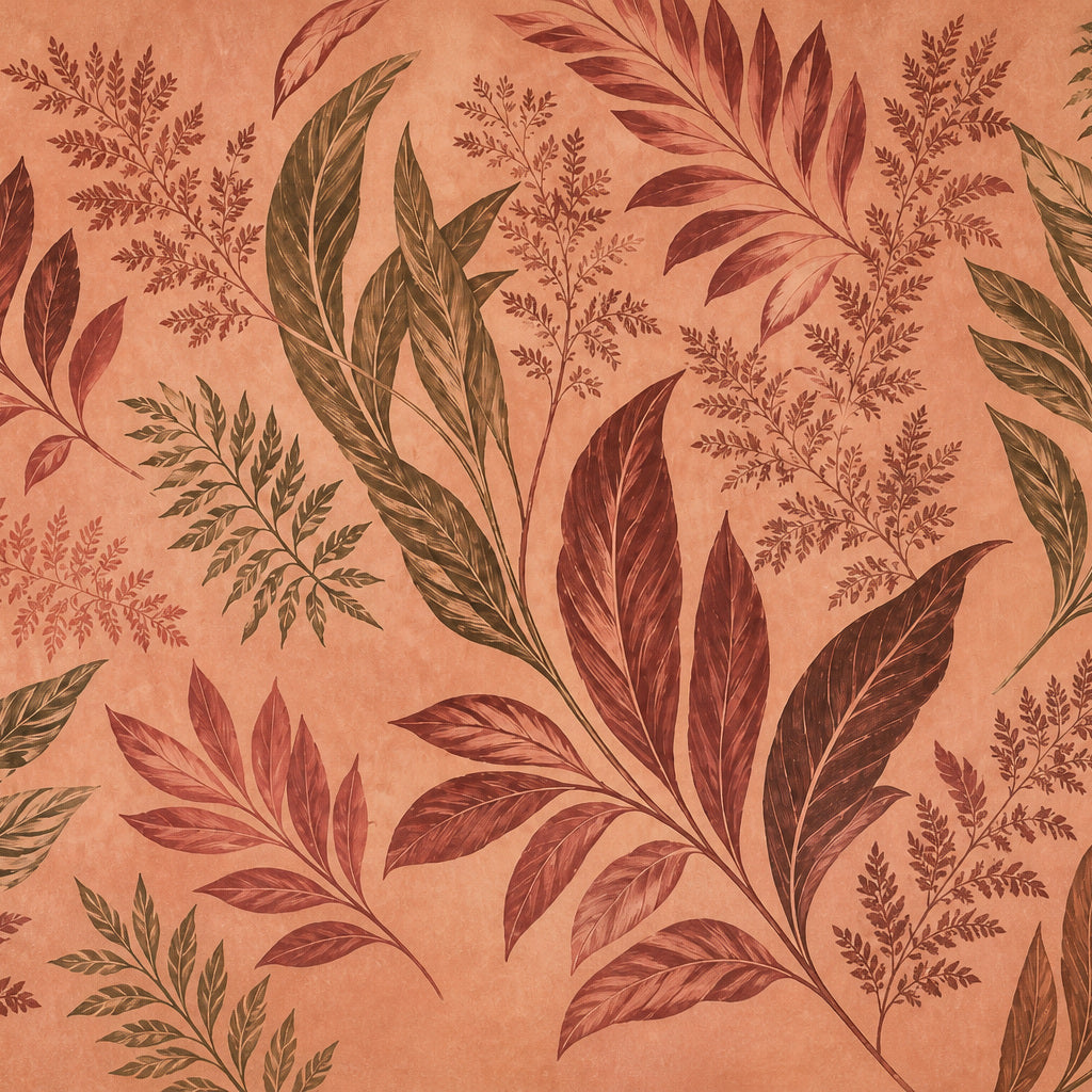 Peach Leaf Wallpaper Mural product view