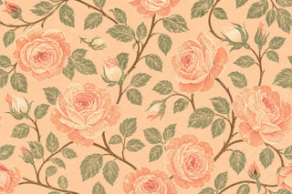 Peach Rose Wallpaper Mural