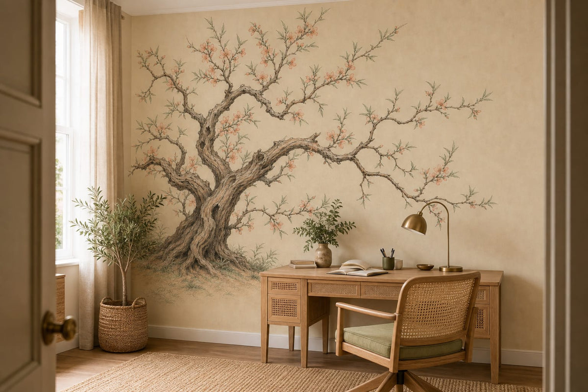 Peach Tree Wallpaper Mural product view