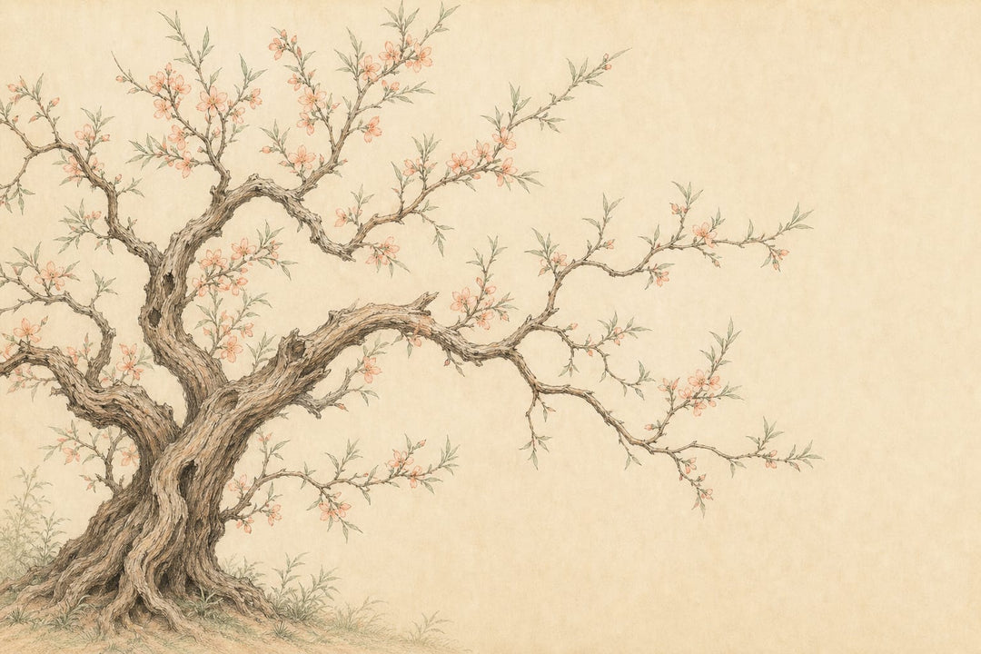 Peach Tree Wallpaper Mural product view