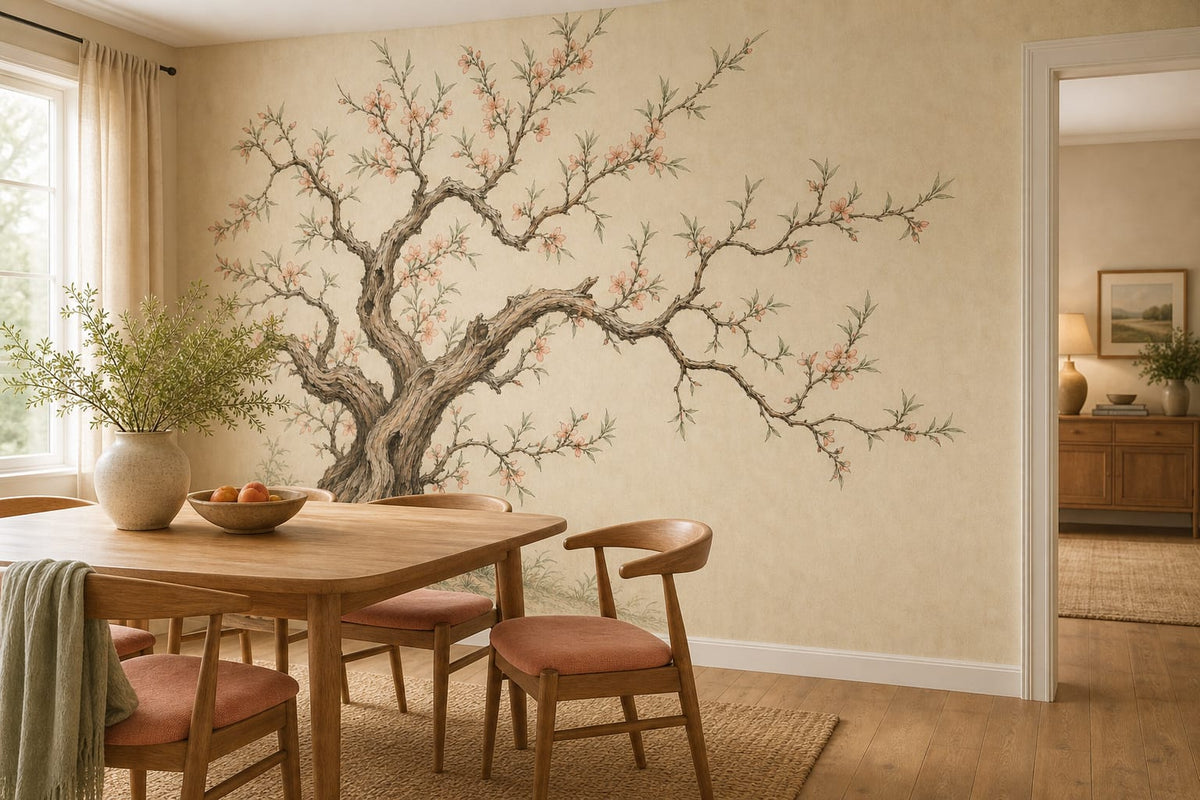 Peach Tree Wallpaper Mural product view