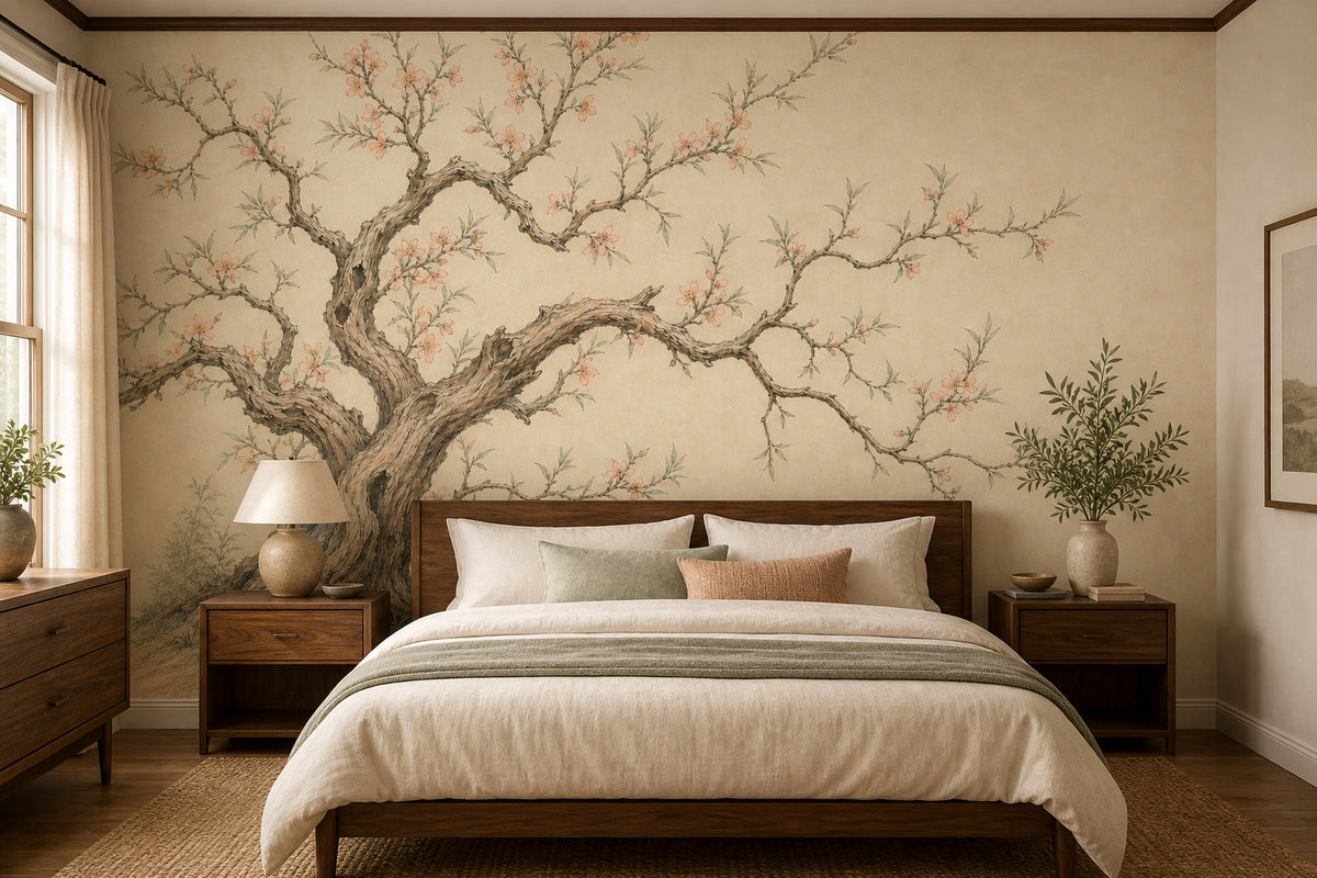 Peach Tree Wallpaper Mural product view