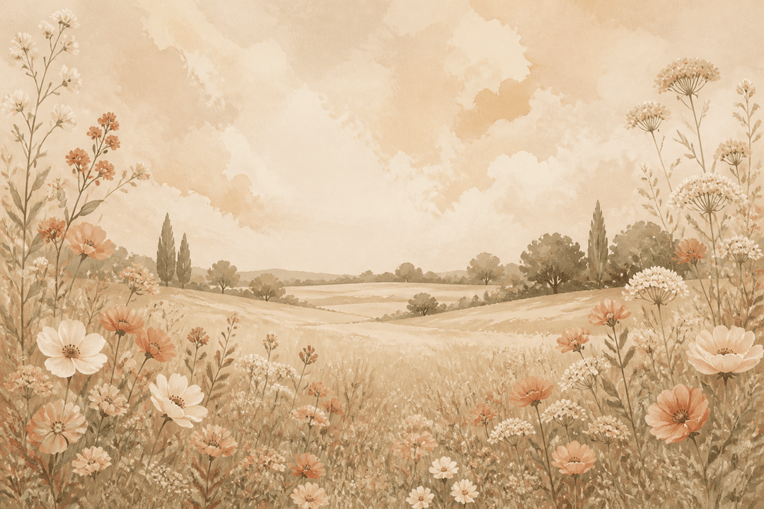 Peach Design Wallpaper Mural product view