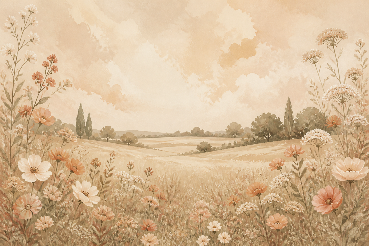 Peach Design Wallpaper Mural product view