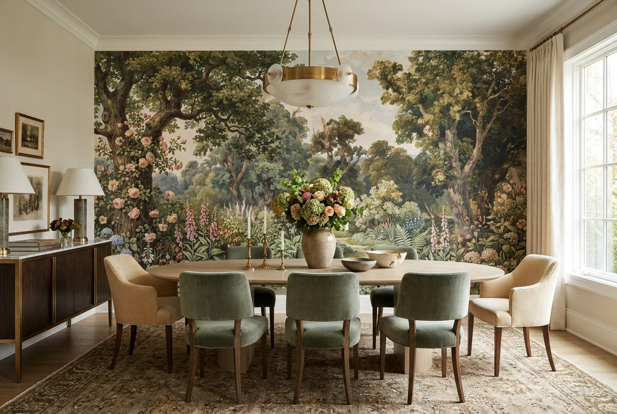 peel and stick custom olive garden dining wallpaper mural removable non woven vinyl